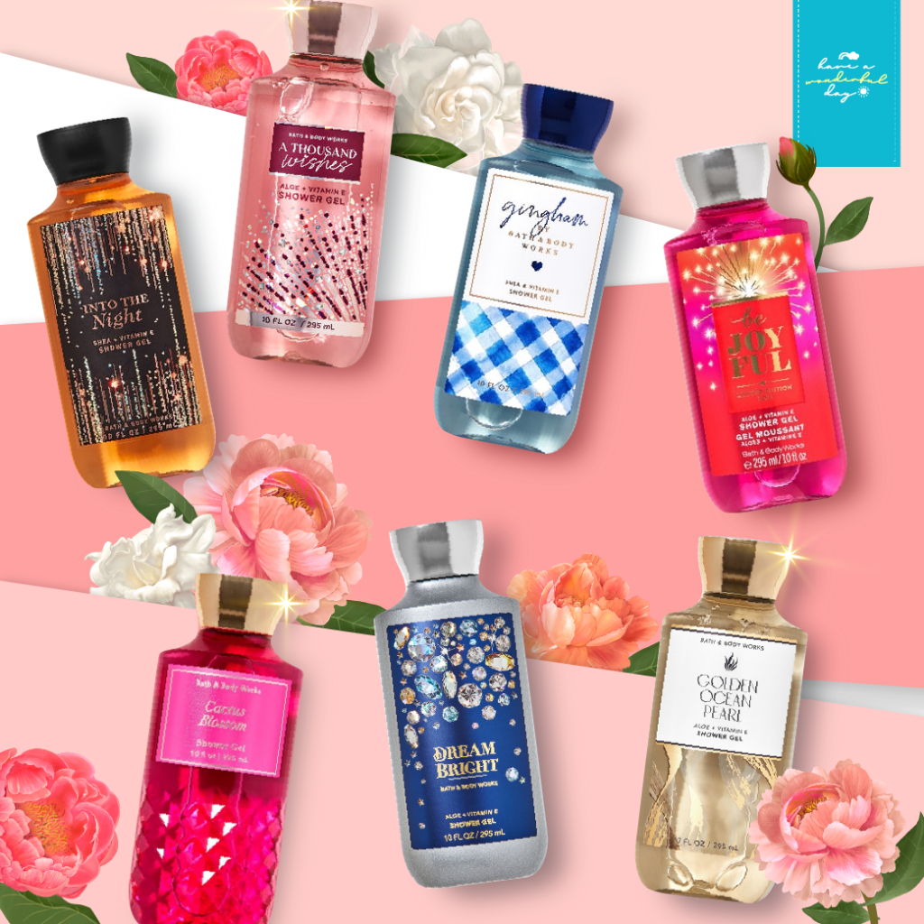 Bath & Body Works Shower Gel ขนาด 295ml   เจลอาบน้ำแบรนด์ดังจากอเมริกา ที่มอบความหอมติดผิวยาวนาน พร้อมดูแลผิวของคุณ