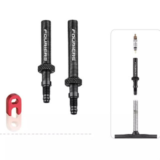 Fouriers Valve Extenders ชุดตัวต่อวาล์วจักรยาน วัสดุอลูน้ำหนักเบา