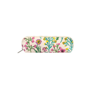 Cath Kidston Curved Pencil Case Paper Pansies Cream