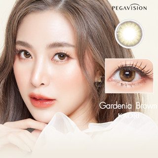 คอนแทคเลนส์สี รายเดือน PEGAVISION รุ่น KAORI สี Gardenia Brown (2 เลนส์/กล่อง)