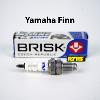 หัวเทียน BRISK X-Line 4 เขี้ยว แกนเงิน Yamaha Finn Spark Plug (7X41ROAN) รองรับทุกน้ำมัน Made in EU