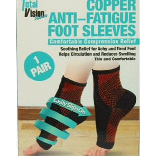 Copper ANTI-FATIGUE FOOT ถุงเท้าใส่กันเมื่อย ปลอกแก้รองช้ำ ลดการกระแทกบรรเทาอาการปวดเมื่อย ล้าของเท้า รักษาอาการรองช้ำ