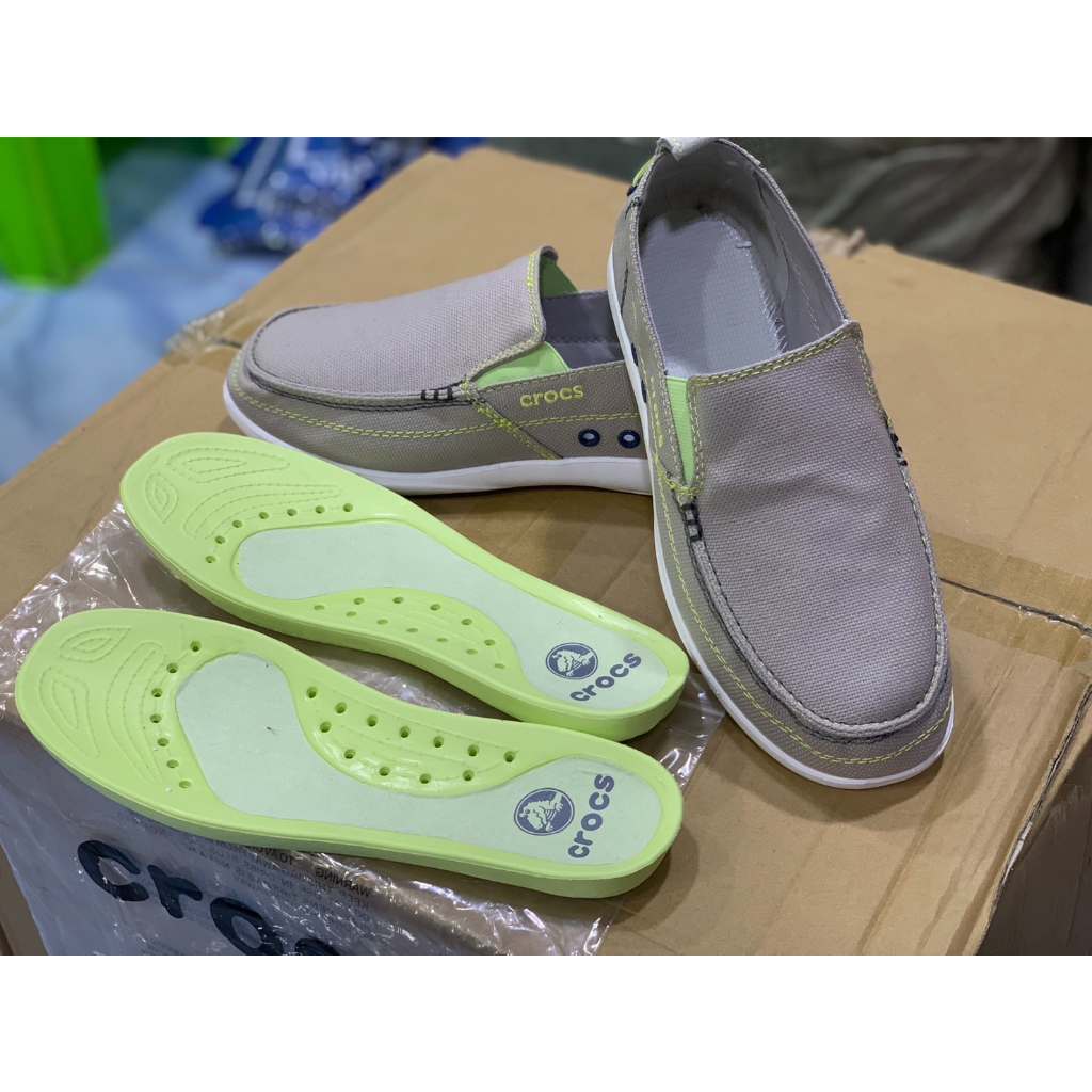 รองเท้าผ้าใบ ครอส ใหม่มี 4สี งาน Premiem เบาใส่สบาย 40----45 Crocs ผ้าใบ