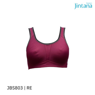 Jintana เสื้อชั้นใน Sport Bra (ไม่เสริมโครง) รุ่น Confidence รหัส JBS803 สีแดง