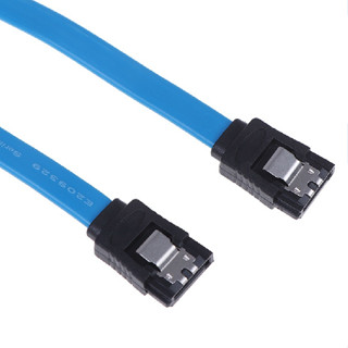 สาย SATA Cable 3.0  6Gbps  หัวล็อก สีฟ้า