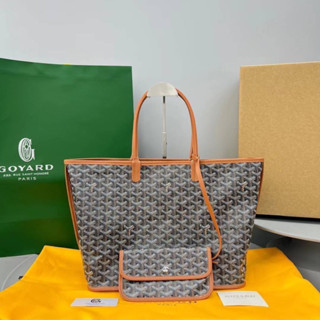 🎀พร้อมส่ง Goyard tote shoulder stlouis หนังแท้ทั้งใบ รุ่นใหม่ของชุด anjon ใช้ได้ 2 ด้าน