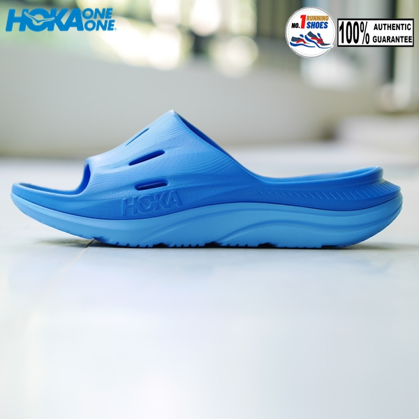 [ALL NEW] Hoka รุ่น ORA recovery slide 3 BLU รองเท้าแตะเพื่อสุขภาพ สี Blue ของเเท้ 100%