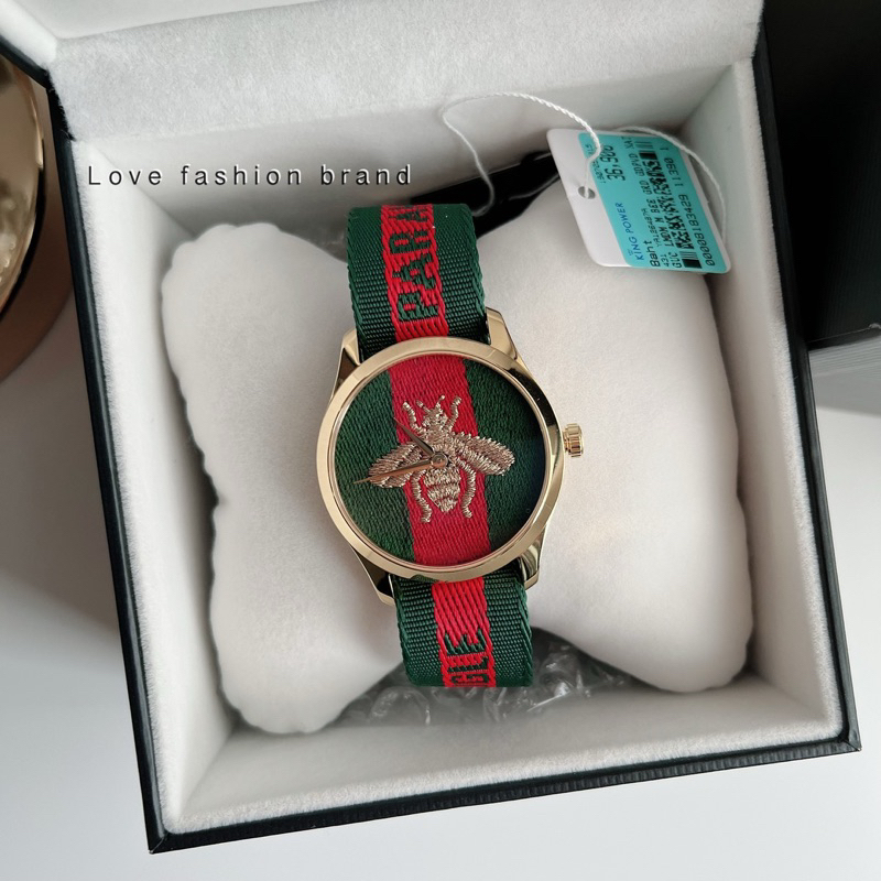 👑ผ่อน0%~แท้100%👑 นาฬิกาข้อมือ King Power Gucci Le Marché des Merveilles รูปผึ้ง YA126487A