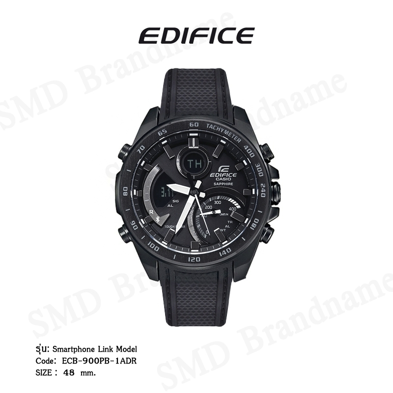 CASIO EDIFICE นาฬิกาข้อมือ รุ่น Smartphone Link Model Code: ECB-900PB-1ADR