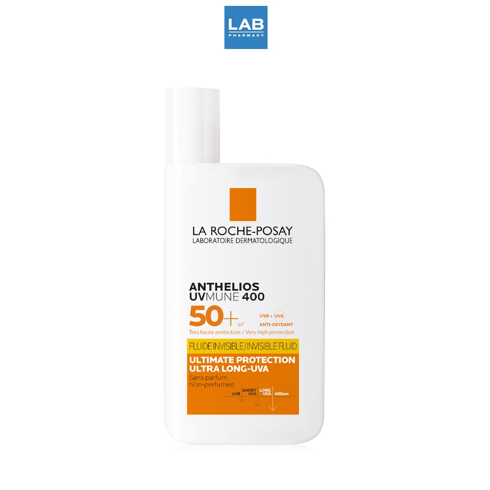 LA ROCHE-POSAY Anthelios UV Mune 400 Invisible Fluid 50ml. -  ลา โรช-โพเซย์ แอนเทลิโอส ยูวีมูน400 อินวิซิเบิ้ล ฟลูอิด