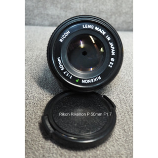 เลนส์มือหมุน Rikoh Rikenon P 50mm F1.7 แถมฟรีadapter pk-m4/3