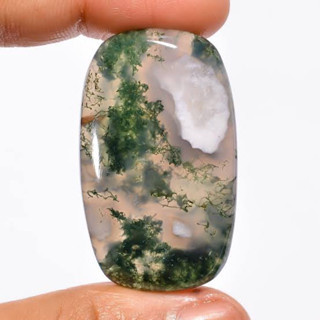 1 Pc Natural Top Quality Moss Agate Cabochon. Unique Item’s, Best for making Jewelry Healing HandMade wire Wrapping.