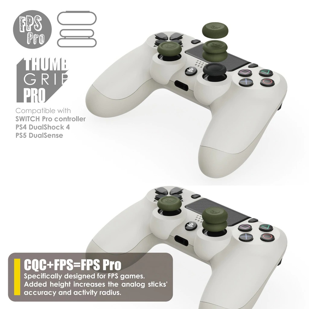 Skull & Co Thumb Grip Set for PS5 / PS4 / Switch Joy Pro Controllers (ที่ครอบอนาล็อก)(จุกจอย)(ที่ครอบอนาล็อค)(จุก)