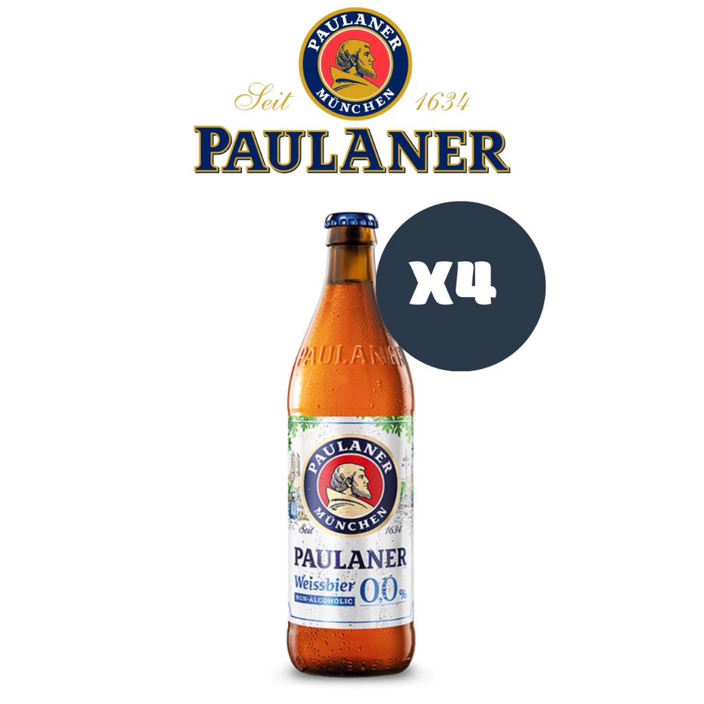 ðāļāļĢāđāļāļĄāļŠāđāļðPaulaner Non-Alcoholic Weissbier 0,0% 500 ml. 4 bottles āļāļāļĨāļĨāļēāđāļāļāļĢāđ āđāļ§āļŠāđāđāļāļĩāļĒāļĢāđ āļāļāļ āđāļāļĨāļāļāļŪāļāļĨāļīāļ 500 āļĄāļĨ. 4 āļāļ§āļ