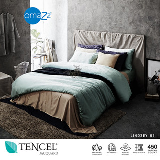 Omazz ผ้าปู 5ฟุต 1ชิ้น Omazz Tencel Jacquard รหัส Lindsey 01