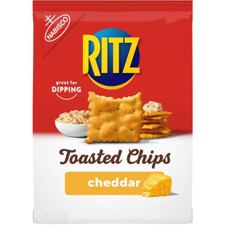 Ritz Toasted Chips, Cheddar - 8.1oz(229g)ริทซ์แครกเกอร์กรุบกรอบยอดนิยม ขนาด 229 กรัม