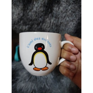 🐧 Pinku 🐧แก้วมัค พิงกุ Pinku Mug แก้วมัคเซรามิก ใบอ้วน เพนกวิน พิงกุ น่ารักมากๆ 🐧