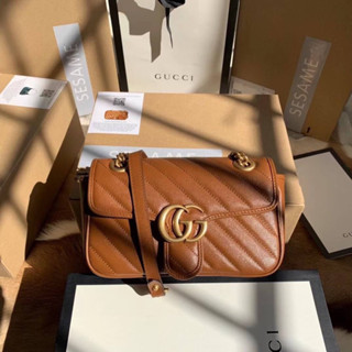 Gucci Marmont small Shoulder bag(Ori)เทพ 📌size 26 cm. 📌สินค้าจริงตามรูป งานสวยงาม หนังแท้💯