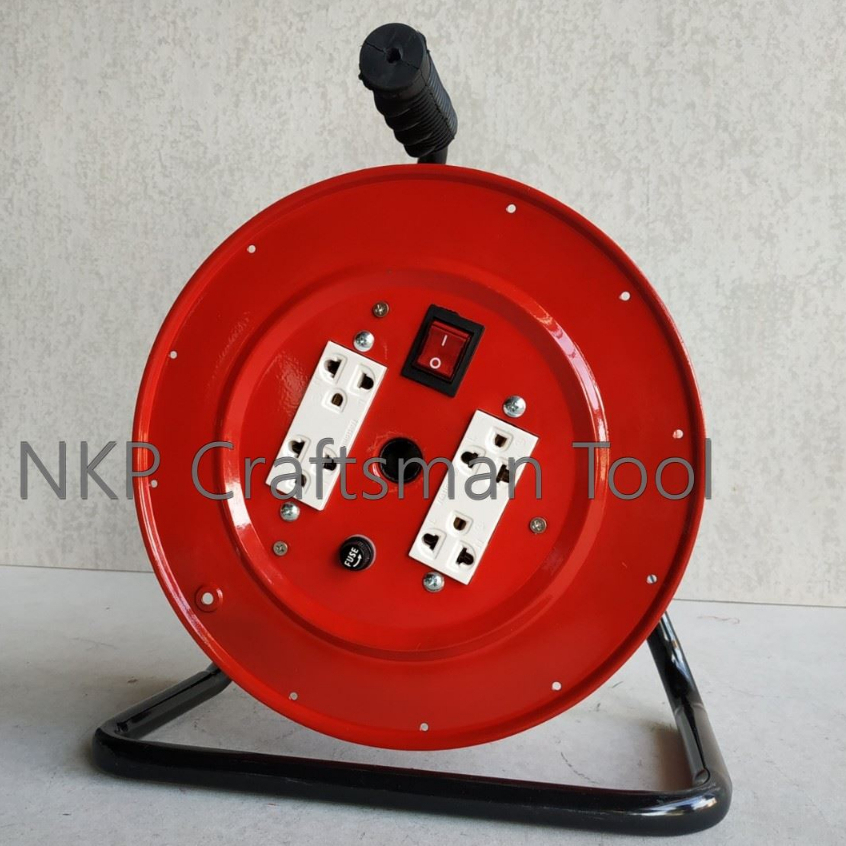 ล้อเก็บสายไฟ (ล้อเปล่า) 16A ใช้กับสาย 20-30เมตร VCT เบอร์ 2x1 , 2x1.5 , 2x2.5 ทนทาน อย่างดี