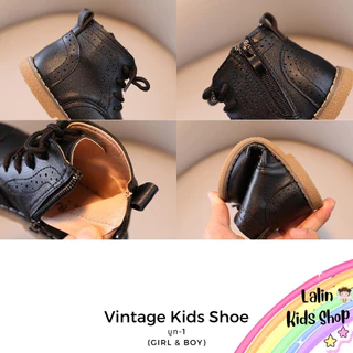 V187 รองเท้าบูทเด็ก หนัง PU พื้นนิ่ม (Girl & Boy) สำหรับน้อง 1.5-6 ขวบ พร้อมส่งในไทย B1 ✨❤️