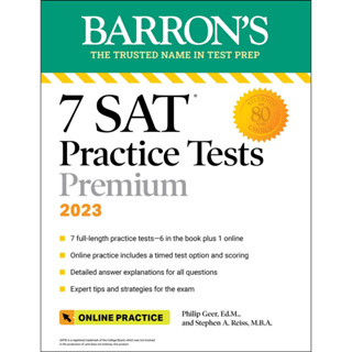 DKTODAY หนังสือ BARRONS 7 SAT PRACTICE TESTS PREMIUM 2023