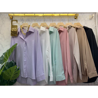 เสื้อเชิ๊ตโอเว่อร์ไซด์เกรดพรีเมียมไม่ต้องรีดผ้านิ่มสวยตรงปกสินค้าถ่ายจากงานจริง