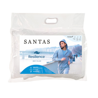 SANTAS หมอนบอดี้ รุ่น DACRON® RESILIENCE™ แถมฟรีปลอกหมอนคละสี คละลาย (ปลอกหมอนแถมไม่สามารถเลือกสีได้ค่ะ)