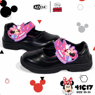 New 2020!! ADDA รองเท้านักเรียนเด็กผู้หญิงหนังดำลายมินนี่(Minnie) รุ่น 41C13 / 41C17 รุ่นใหม่