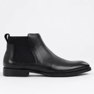 MAC&amp;GILL CHELSEA LEATHER ANKLE BOOTS genuine leather slipon boot with elastic รองเท้าบูทผู้ชายหนังแท้แบบทางการ