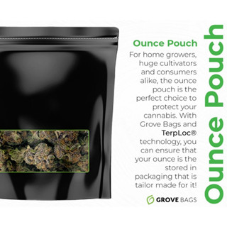 1 Ounce ถุงบ่ม Grove Bags ขนาด 1 ออนซ์ 1 oz Grovebag Grove bag Terploc Grove Bag 1oz 1 oz ounce ถุงบ่ม 28 กรัม