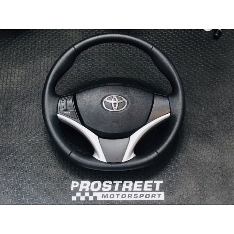 พวงมาลัย Toyota airbag พร้อมชุดคอลโทรลพวงมาลัย แท้ศูนย์ มือสอง สภาพสวย :ตรงรุ่น toyota มี แอร์แบ็ค/vios/yaris/ativ/altis