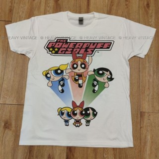 THE POWERPUFF GIRLS DTG[ DIGITAL TO GARMENT ]GILDAN เสื้อสกรูดิจิตอล สีคมชัด