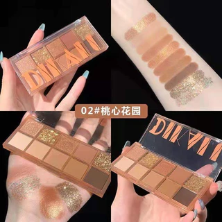 L261 DIKDLU พาเลทอายแชโดว์ เนื้อแมตต์ กลิตเตอร์ ชิมเมอร์ กันน้ํา ติดทนนาน 10 สี
