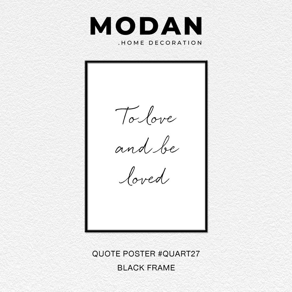 ⚡ พร้อมจำหน่าย ⚡ MODAN ภาพตกแต่งบ้านสไตล์โมเดิร์น QUOTE POSTER ART รหัส QUART27