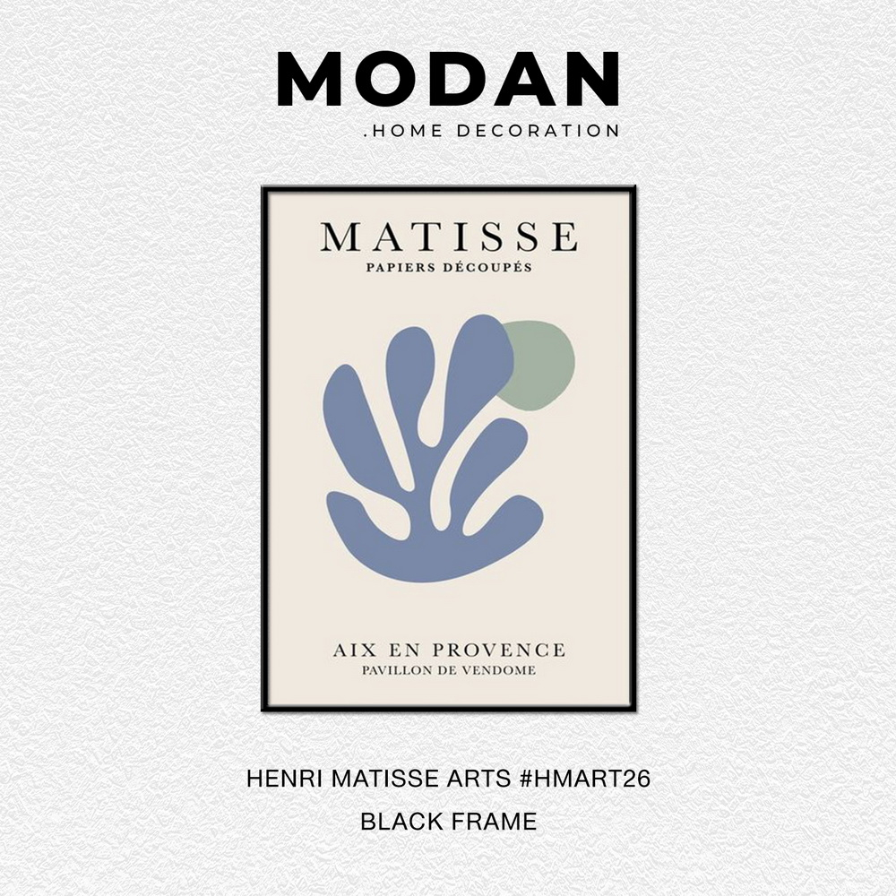 ⚡ พร้อมจำหน่าย ⚡ MODAN ภาพตกแต่งบ้านสไตล์โมเดิร์น HENRI MATISSE ART รหัส HMART26