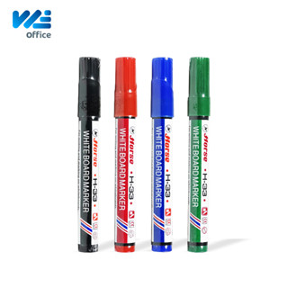 Horse (ตราม้า) ปากกาไวท์บอร์ด หัวตัด Whiteboard Marker รุ่น H-33