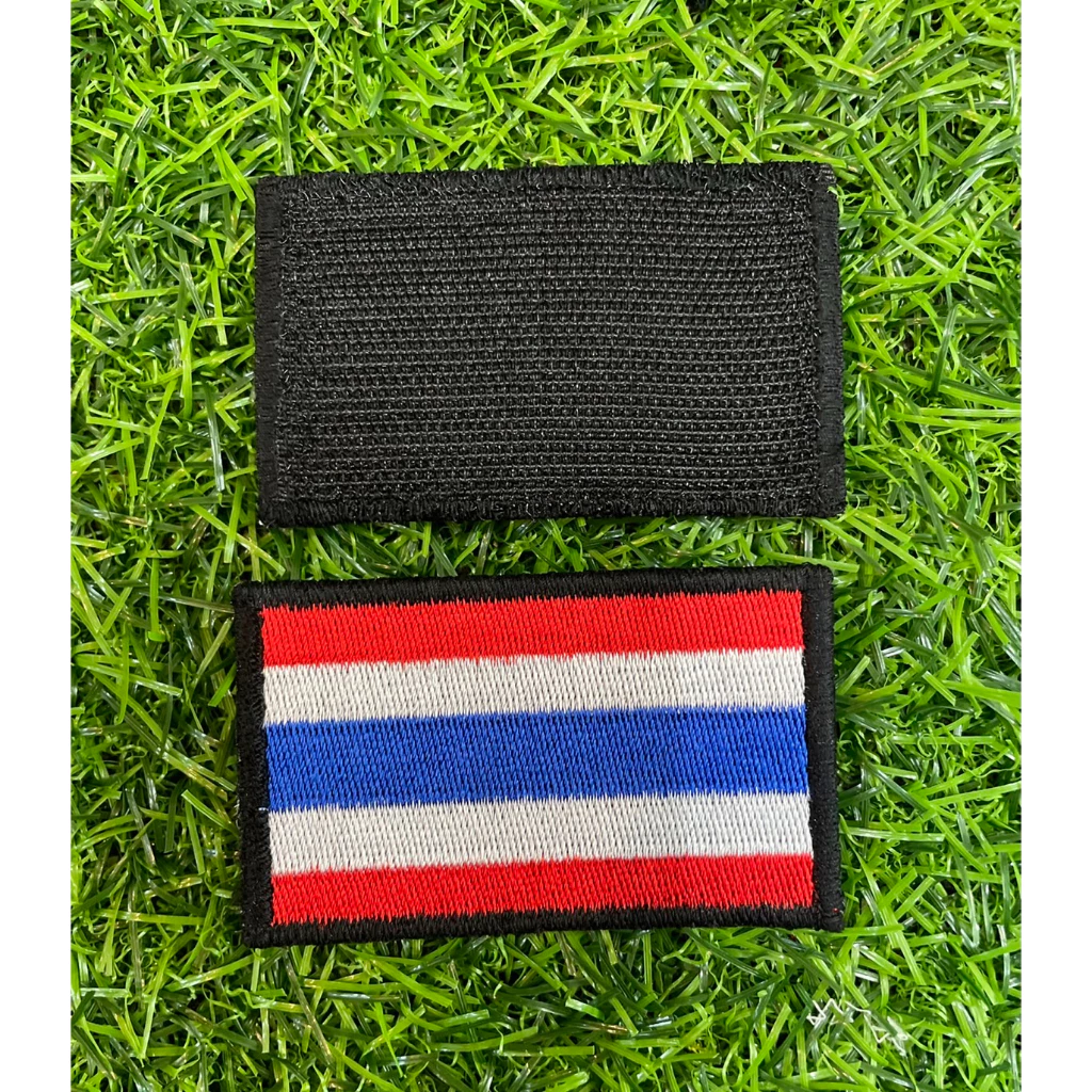 อาร์มธงชาติ ขอบดำ 5*7.5 ติดตุ๊กแก สินค้ารับประกัน จากผู้ผลิต