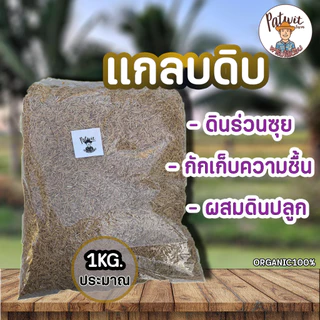 (2ถุง50)(15ถุงส่งฟรี)แกลบดิบ แกลบขาว แกลบใหม่ 1KG. ช่วยเพิ่มช่องว่างในดิน วัสดุเพาะเห็ด ปลูกกุหลาบ หมักปุ๋ย ถ่านไบโอชาร์