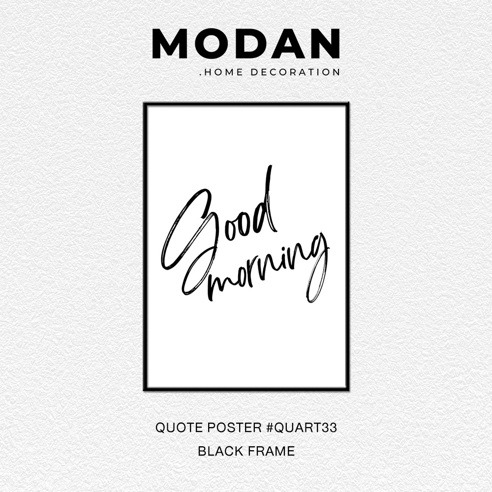 ⚡ พร้อมจำหน่าย ⚡ MODAN ภาพตกแต่งบ้านสไตล์โมเดิร์น QUOTE POSTER ART รหัส QUART33