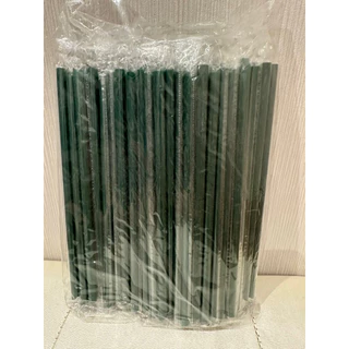 หลอดตรงปลายแหลม 8 มิล หุ้มฟิล์ม 100 เส้น จากร้านหลอดงอ ตราแมว ค่ะ ดูดไข่มุกไม่ได้ค่ะ ยาว 21 เซ็น