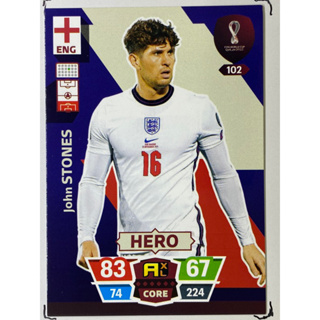 John Stones การ์ดนักฟุตบอล ฟุตบอลโลก Worldcup 2022 การ์ดสะสม England การ์ดนักเตะ อังกฤษ