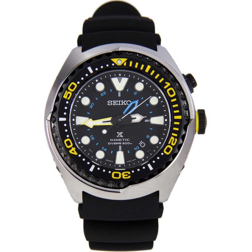 Karnvera Shop นาฬิกาข้อมือผู้ชาย Seiko Prospex Men Watch Kinetic GMT SUN021P1