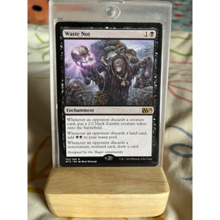 การ์ด MTG Waste Not Black EDH Commander Magic the gathering รุ่น M15 สภาพ Ex-Nm