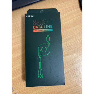 Infinix 3-in-1 data line telescopic makaron สายชาร์จ 3 in 1