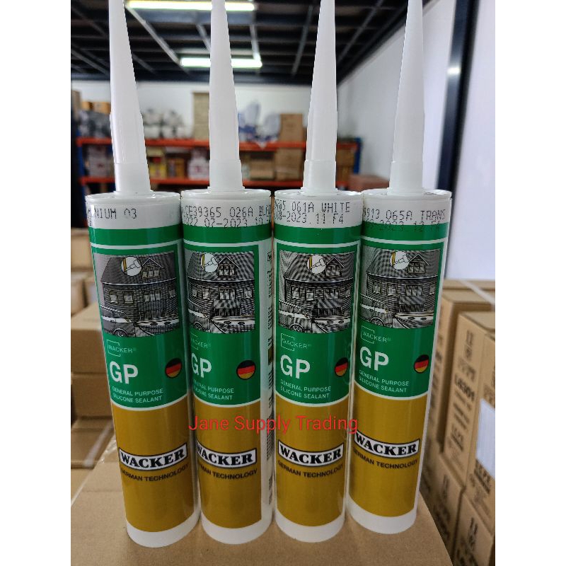 ซิลิโคน Wacker GP 280 ml (Wacker GP Silicone) อุดรอยรั่ว กันน้ำซึม (มีกรด)