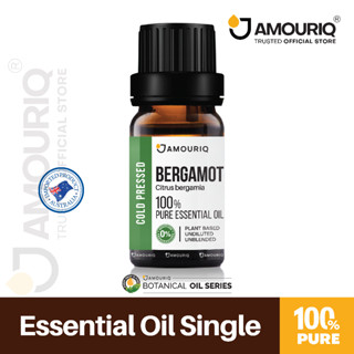 AMOURIQ® นํ้ามันหอมระเหยมะกรูดยุโรป เบอร์กามอท สกัดเย็น เข้มข้น 100% Pure Bergamot Essential Oil Cold-Pressed มะกูด