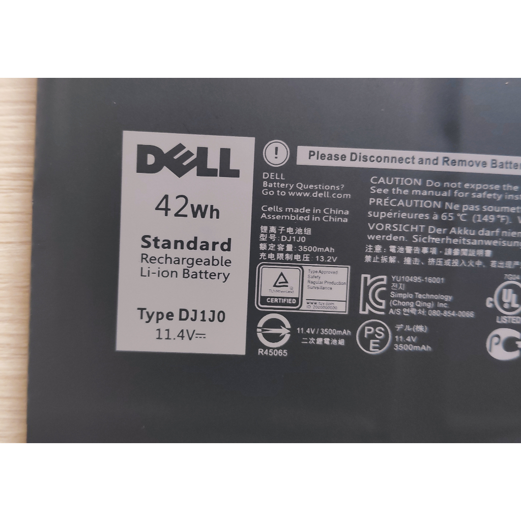 ✨ แบตเตอรี่ แบตเตอรี่โน๊ตบุ๊ค Dell DJ1J0  Dell Latitude 7490 12-7280 14-7480