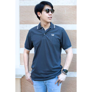 เสื้อโปโลคอปกขลิบ Adarus ใส่สบาย เนื้อผ้าพรีเมี่ยมไม่ลื่นไม่ร้อนใส่สบาย มีไซส์ใหญ่ 2XL อก46"
