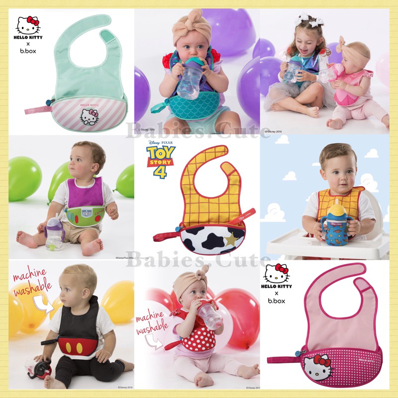 ลดราคา✅ B.box travel bib Bbox bbox bib ผ้ากันเปื้อน+ช้อน ของแท้ นำเข้าจากออสเตรเลีย