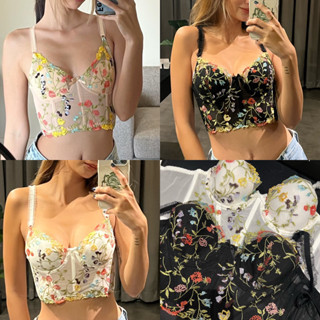 Floral Top เสื้อสายเดี่ยวลายดอกไม้ พรีเมี่ยม